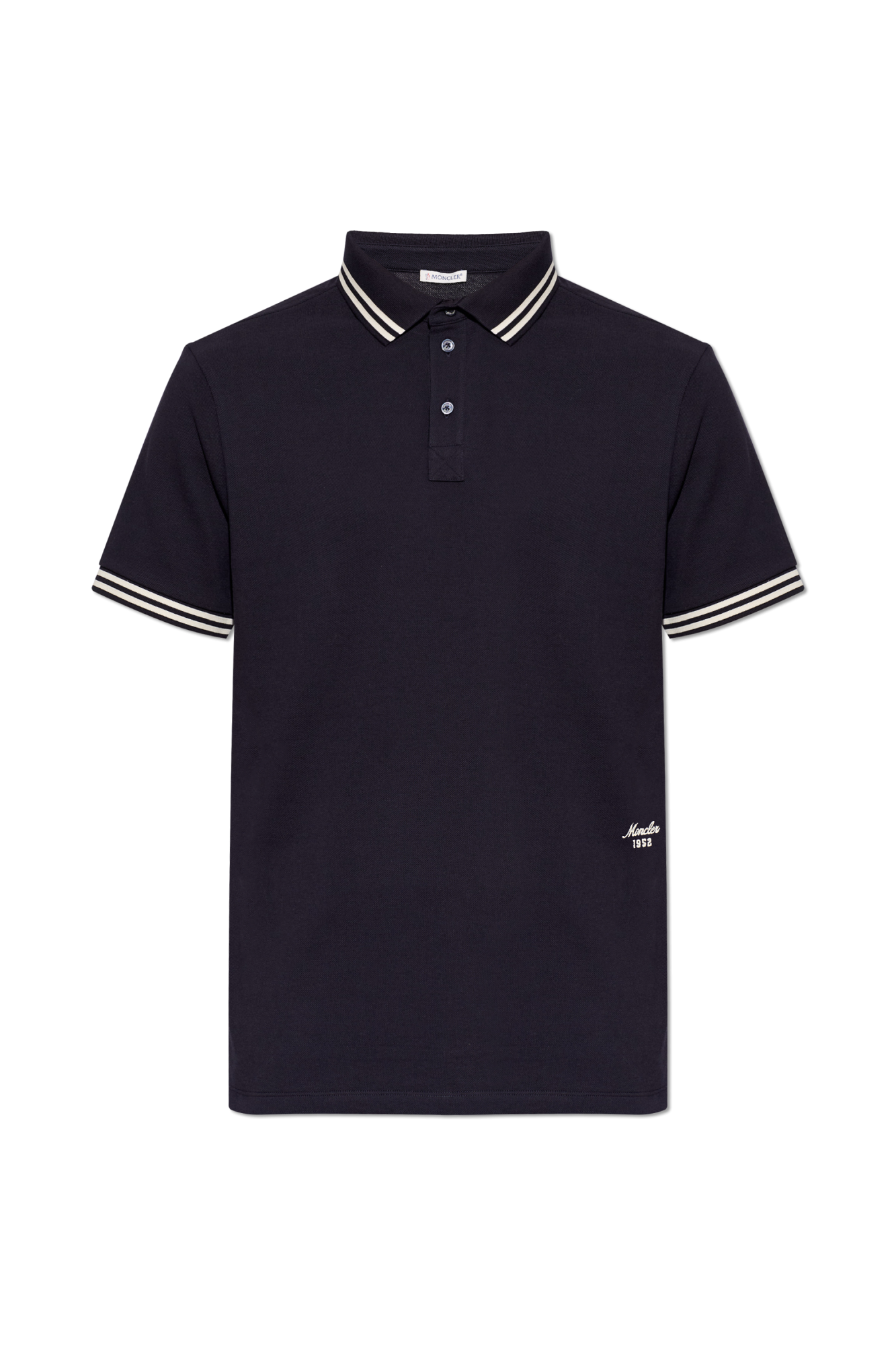 Moncler Polo with embroidered logo | Men's | Vitkac